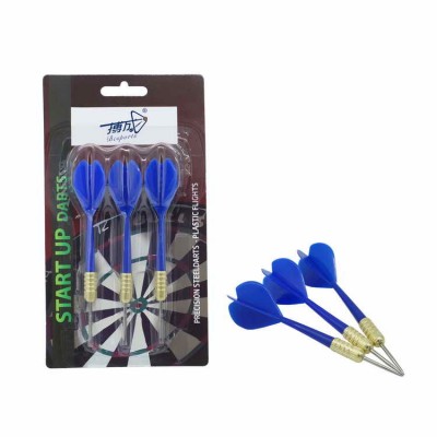 factory price cheap 3pcs blue steel tip brass dart set